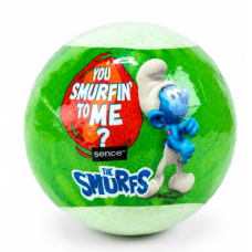 Бомбочка для ванни Smurfs для дітей зелена з морською сіллю, 100 г