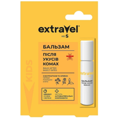 Бальзам після укусів комах Extravel Kids, 7 мл