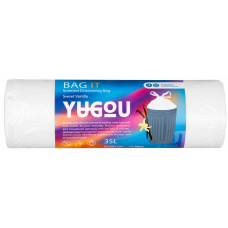 Ароматичні пакети для сміття зі шнурком Yugou BAG IT, Солодка ваніль, 35 л, 15 шт