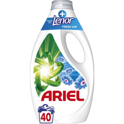 Гель для прання Ariel Дотик свіжого повітря Lenor 40 прань 1.8 л