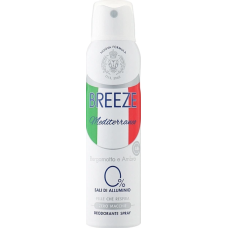 Дезодорант Breeze Mediterraneo Bergamotto e Ambra, 150 мл