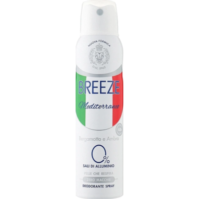 Дезодорант Breeze Mediterraneo Bergamotto e Ambra, 150 мл