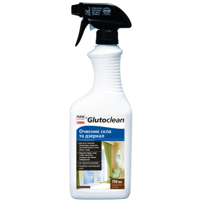 Засіб для чищення скла та дзеркал Glutoclean, 750 мл
