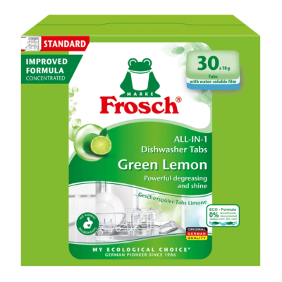 Таблетки для посудомийної машини Frosch Лимон, 30 шт