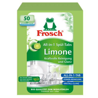 Таблетки для посудомийної машини Frosch Лимон, 50 шт