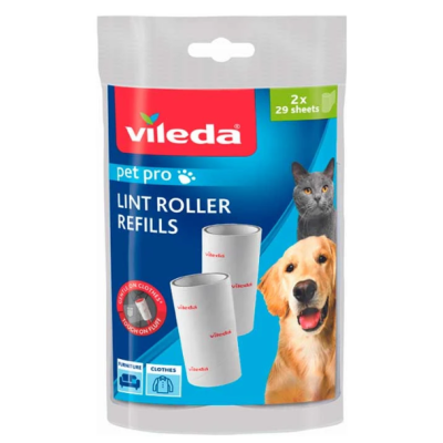 Набір запасних валиків Vileda Lint Roller, 2 шт по 29 аркушів