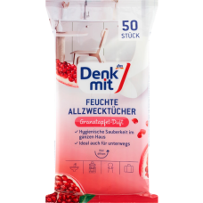 Вологі серветки для прибирання Denkmit Allzwecktücher Feucht Granat Duft, 50 шт