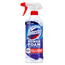 Спрей-пінка для чищення туалету та ванної кімнати Domestos Power Foam Arctic Fresh 435 мл