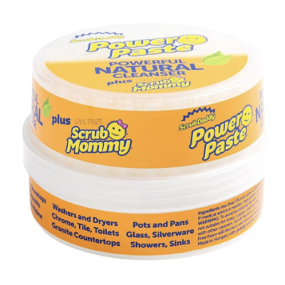 Чистяча паста з губкою Scrub Mommy Power Paste + Scrub Daddy, 250 г