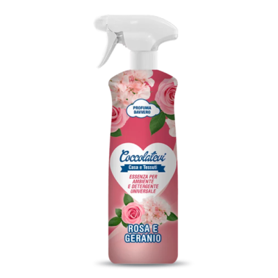 Парфумований спрей для дому Coccolatevi Essenza Rosa e Geranio 750 мл