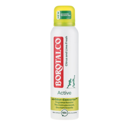 Освіжаючий дезодорант-спрей Borotalco Active Citrus & Lime, 150 мл