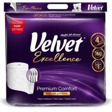 Velvet туалетний папір Excellence Premium, 9 рулонів