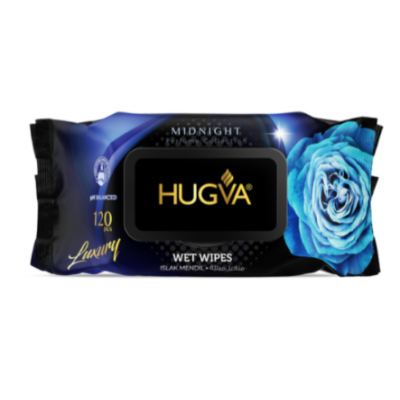Hugva MIDNIGHT — вологі серветки для рук, 120 шт