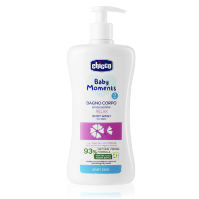 Дитячий гель для купання Chicco Baby Moments Relax з екстрактом ромашки, 500 мл