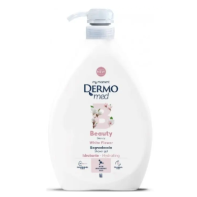 Гель для душу DermoMed White Flowers для щоденного догляду, 1 л