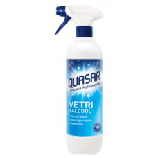 Засіб для чищення скла Quasar Spray Vetri con Alcool з вмістом спирту, 580 мл