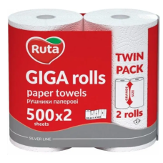 Паперові рушники Ruta GIGA Rolls 2 шари, 2 рулони