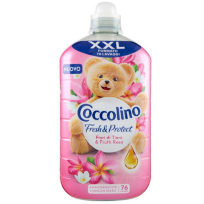 Кондиціонер для білизни Coccolino Intense Care Fiori di Tiarè & Frutti Rossi, 76 прань, 1750 мл