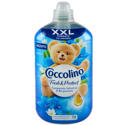 Кондиціонер для білизни Coccolino Fresh&Protect Campanula Selvatica & Bergamotto, 76 прань, 1750 мл