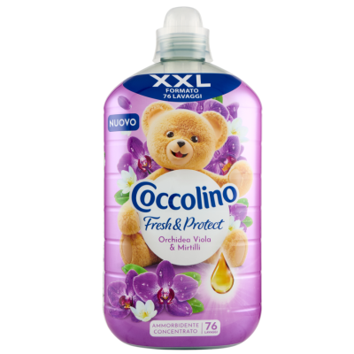 Кондиціонер для білизни Coccolino Fresh&Protect Orchidea Viola & Mirtilli, 76 прань, 1750 мл