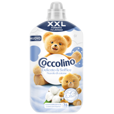 Кондиціонер для прання Coccolino Delicato & Soffice, 76 прань, 1,75 л