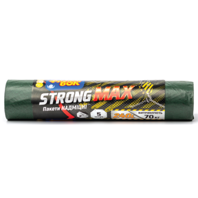 Пакети для сміття Фрекен Бок MAX, багатошарові, 240 л, 5 шт