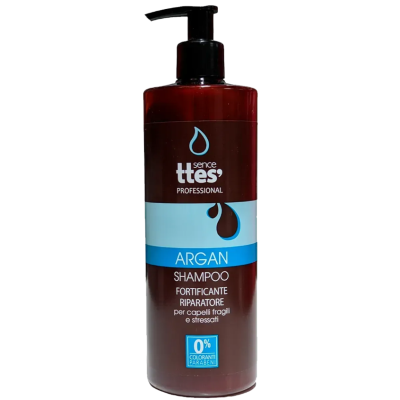 Восстанавливающий шампунь Ttes Argan с аргановым маслом для ломких и повреждённых волос, 500 мл
