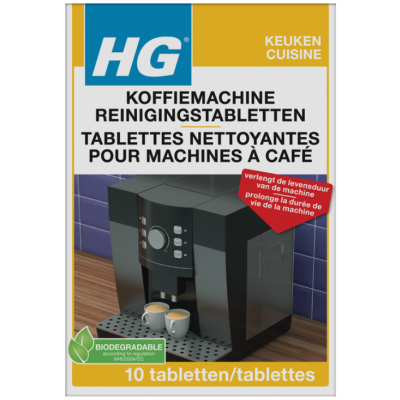 Таблетки для чищення кавомашин HG, 10 шт