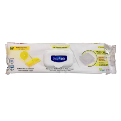 Вологі серветки для прибирання Deep Fresh MOP, Лимон, 50 шт