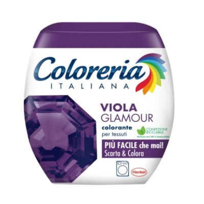 Фарба для одягу в пральну машину Coloreria Italiana Viola Glamour (фіолетовий), 350 г