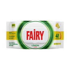 Вологі серветки для очищення Fairy з ароматом лимона, 100 шт