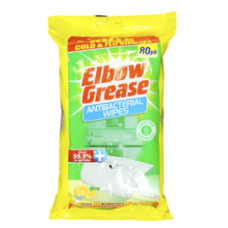 Вологі серветки антибактеріальні Elbow Grease, 80 шт