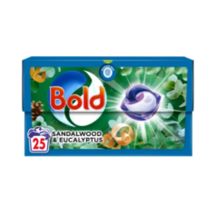 Капсули для прання Bold All in 1 Pods Sandalwood & Eucalyptus, 25 шт