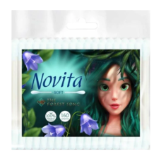 Ватні палички Novita Soft Mavka, 160 шт (у поліетиленовому пакеті)