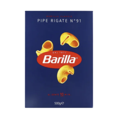 Макарони Barilla Pipe Rigate №91, 500 г
