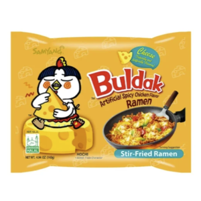 Локшина рамьон Бульдак Cheese Samyang Buldak, 140 г