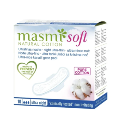 Гігієнічні прокладки Masmi Soft Ultra Night, 10 шт