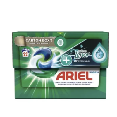 Капсули для прання Ariel Plus Active, 22 шт