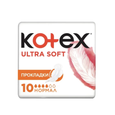 Гігієнічні прокладки Kotex Ultra Soft Normal, 10 шт