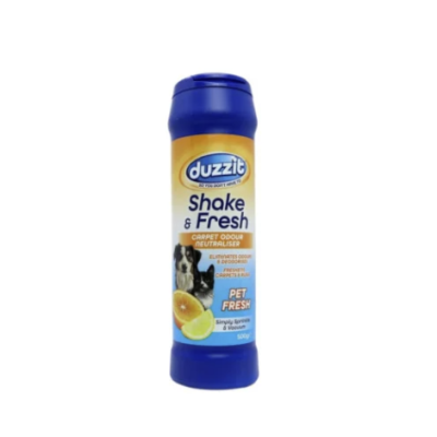 Освіжувач для килимів Duzzit Shake & Fresh Pet Fresh, порошок з нейтралізацією запахів, 500 г