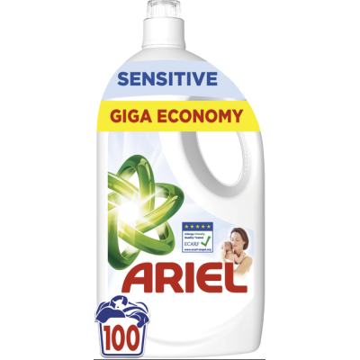 Гель для прання Ariel Sensitive Giga Economy, 100 прань