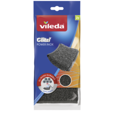 Губка металева Vileda Inox Power Pad, 2 шт