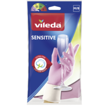 Рукавички латексні Vileda Sensitive, розмір M