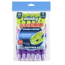 Високоякісні прищіпки для білизни Minky Sure Grip All Weather, 24 шт