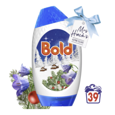 Гель для прання Bold Mrs Hinch Bluebells & Wild Berries, 39 прань, 1287 мл