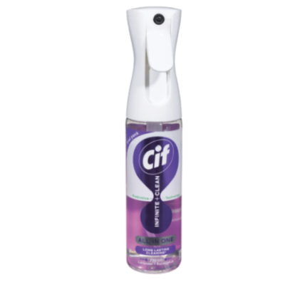 Cif Infinite Clean Lavender + Eucalyptus, універсальний спрей для прибирання з технологією пробіотиків, 280 мл
