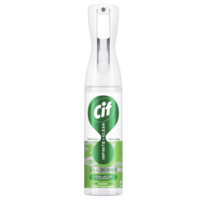 Cif Infinite Clean Lime & Lemongrass, універсальний спрей для прибирання з технологією пробіотиків, 280 мл