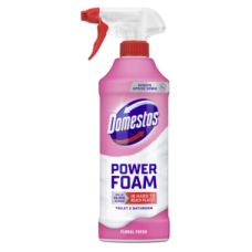 Спрей-пінка для чищення Domestos Power Foam Floral Fresh, аромат квіткова свіжість, 435 мл
