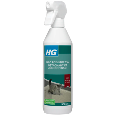 Засіб для видалення плям і запахів HG Oxi Action Power (для котів), 500 мл