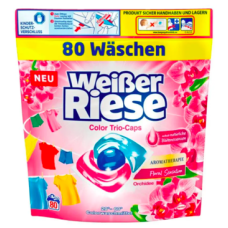 Капсули для прання кольорових речей Weißer Riese Color Trio-Caps Aromatherapie Floral Sensation, 80 шт